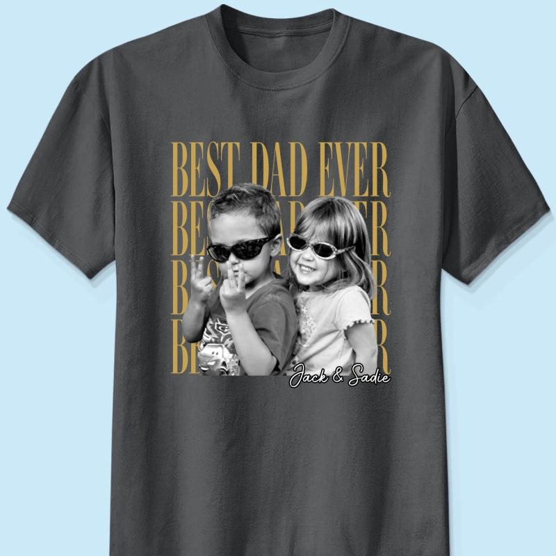 Custom Dad Vintage Photo - Personalized Shirt - Father's Day Gift for Dad, Husband