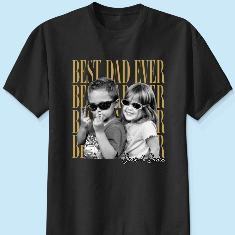 Custom Dad Vintage Photo - Personalized Shirt - Father's Day Gift for Dad, Husband