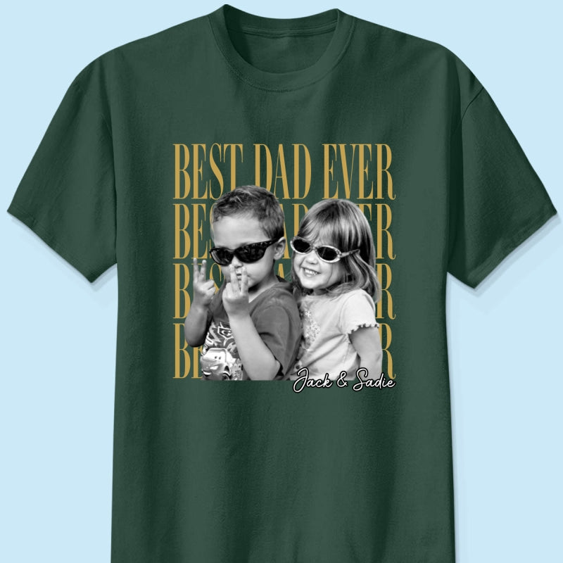 Custom Dad Vintage Photo - Personalized Shirt - Father's Day Gift for Dad, Husband