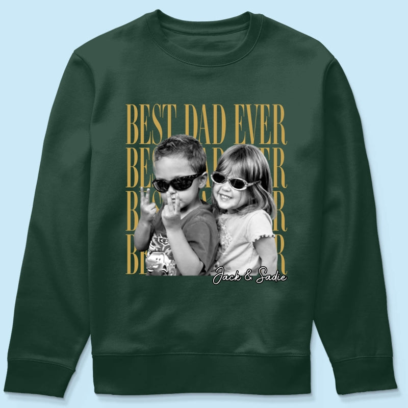 Custom Dad Vintage Photo - Personalized Shirt - Father's Day Gift for Dad, Husband