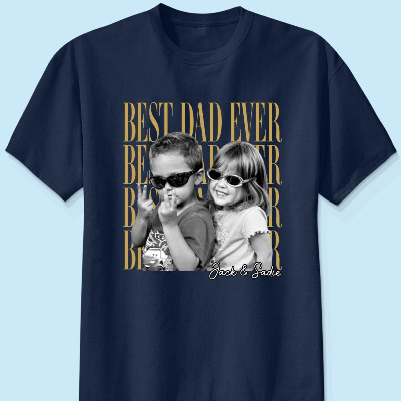 Custom Dad Vintage Photo - Personalized Shirt - Father's Day Gift for Dad, Husband