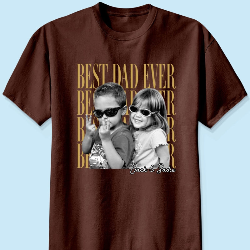 Custom Dad Vintage Photo - Personalized Shirt - Father's Day Gift for Dad, Husband