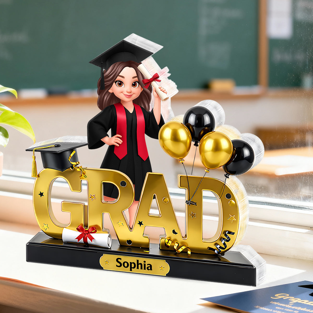 Grad Senior Class of 2026, 2027 - Personalized Acrylic Block Plaque - Heartfelt Gift for Daughter, Son, Grandkids