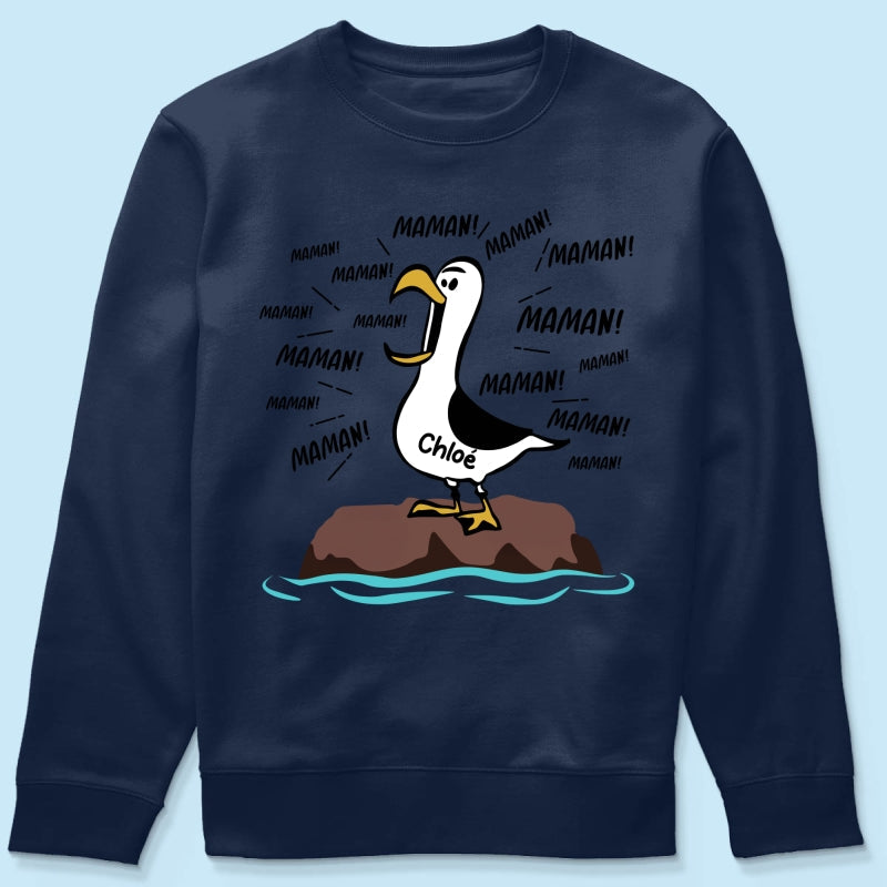 Mouettes Maman! Maman! Maman! – T-shirt Personnalisé – Cadeau Rigolo pour la Fête des Mères