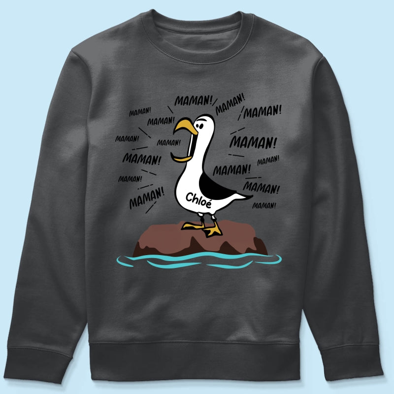 Mouettes Maman! Maman! Maman! – T-shirt Personnalisé – Cadeau Rigolo pour la Fête des Mères
