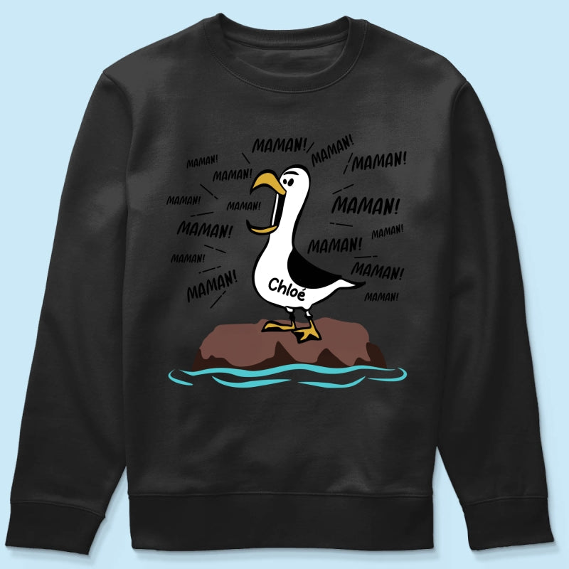 Mouettes Maman! Maman! Maman! – T-shirt Personnalisé – Cadeau Rigolo pour la Fête des Mères