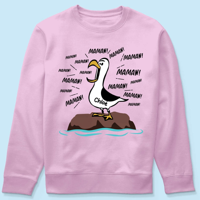 Mouettes Maman! Maman! Maman! – T-shirt Personnalisé – Cadeau Rigolo pour la Fête des Mères