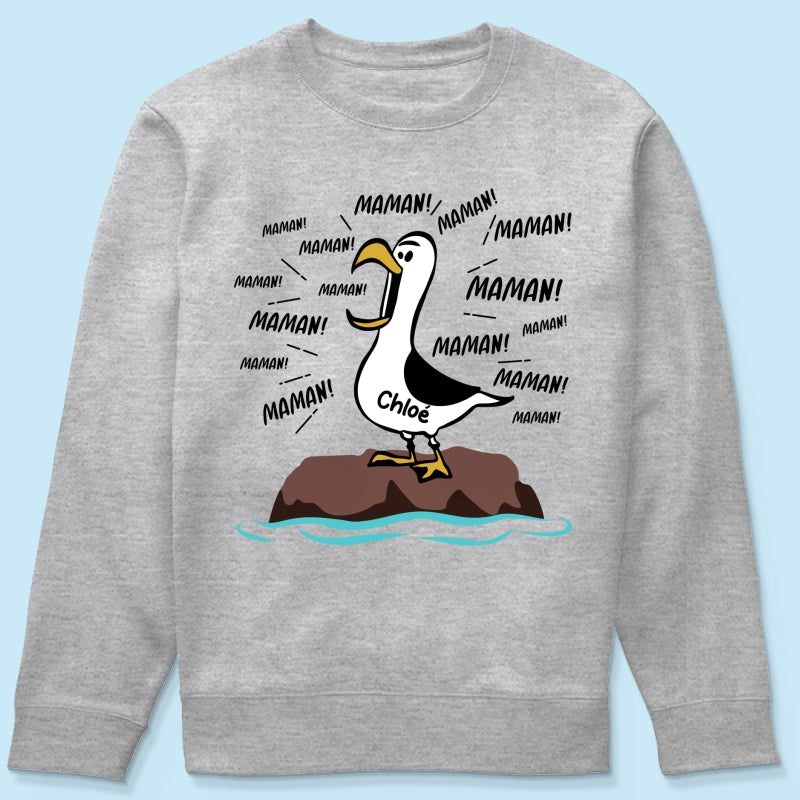 Mouettes Maman! Maman! Maman! – T-shirt Personnalisé – Cadeau Rigolo pour la Fête des Mères