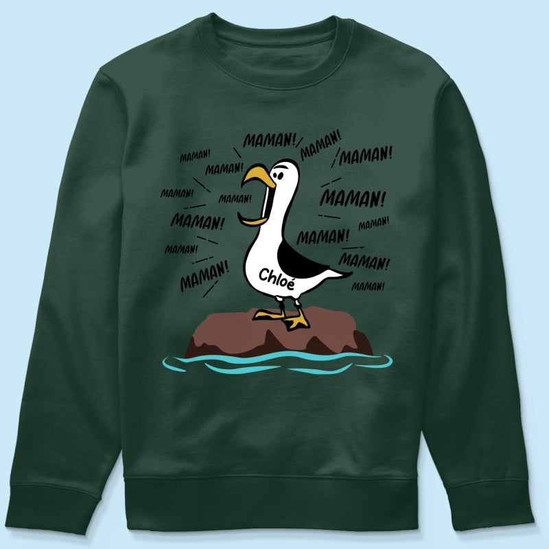Mouettes Maman! Maman! Maman! – T-shirt Personnalisé – Cadeau Rigolo pour la Fête des Mères