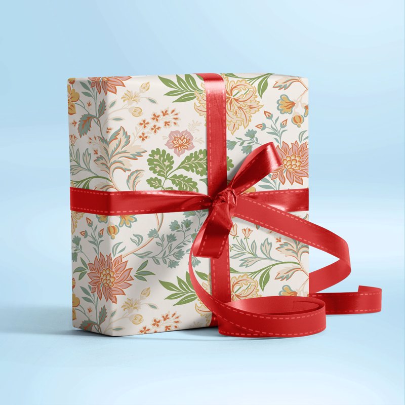 Floral Doodles Gift Wrapping Paper