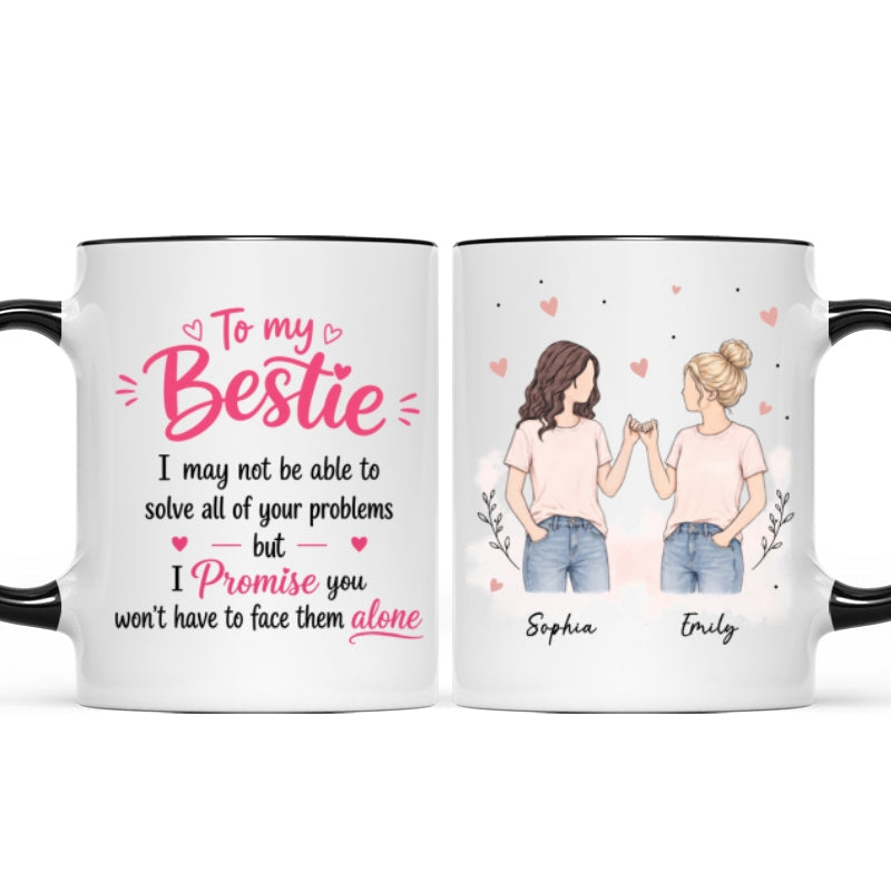To My Bestie Pinky Promise Besties - Personalized Mug - Friendship Keepsake For Best Friends