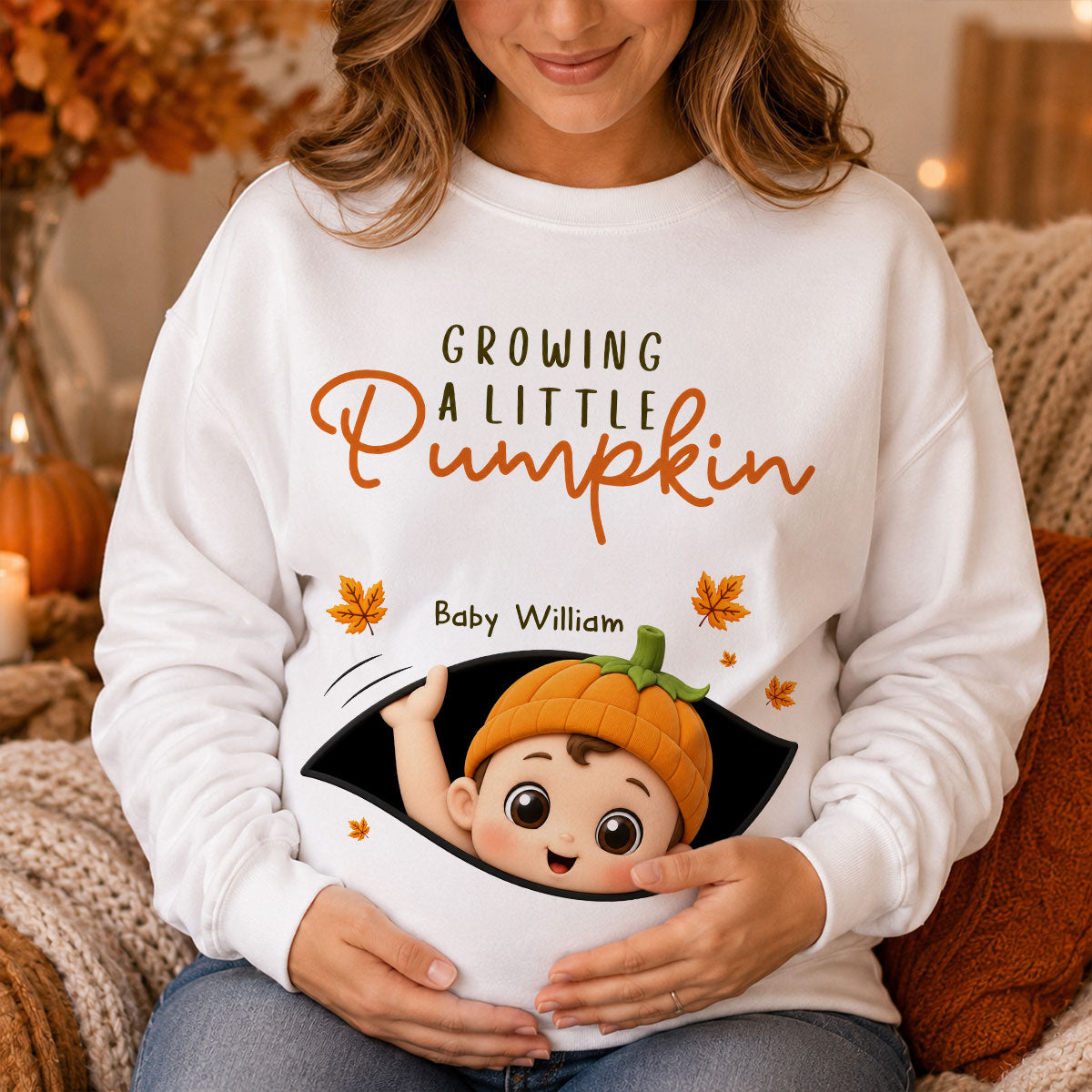 Trending Baby Pumpkin - Personalized Shirt - Fall Season Gift For Wife, Daughter - Pregnancy Announcement