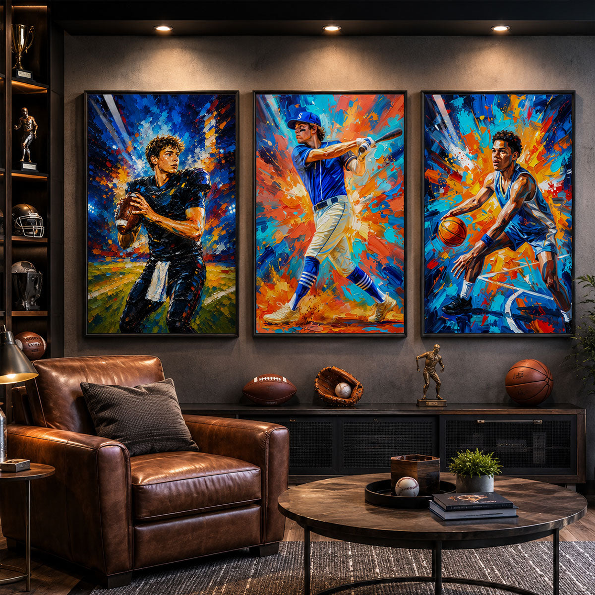 Modern Sport Photos Insert - Personalized Poster - Gift For Boy, Girl