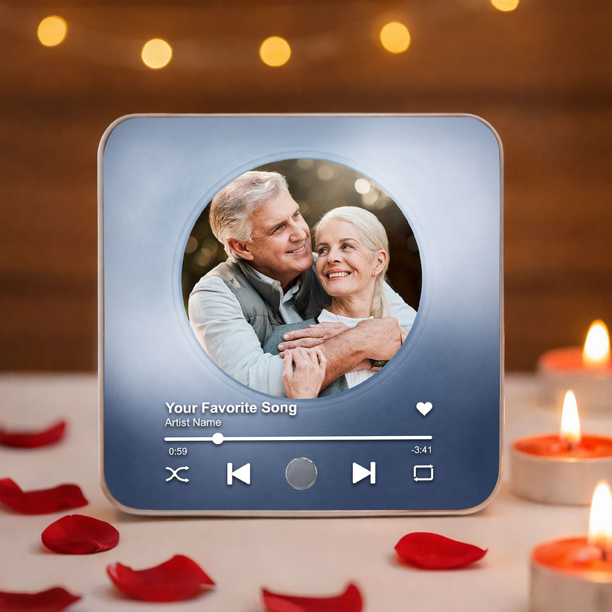 Custom Song Magnets That Can Plays Music - Personalized Music Magnet - Anniversary Gifts, Valentine's Day Gift for her, for him