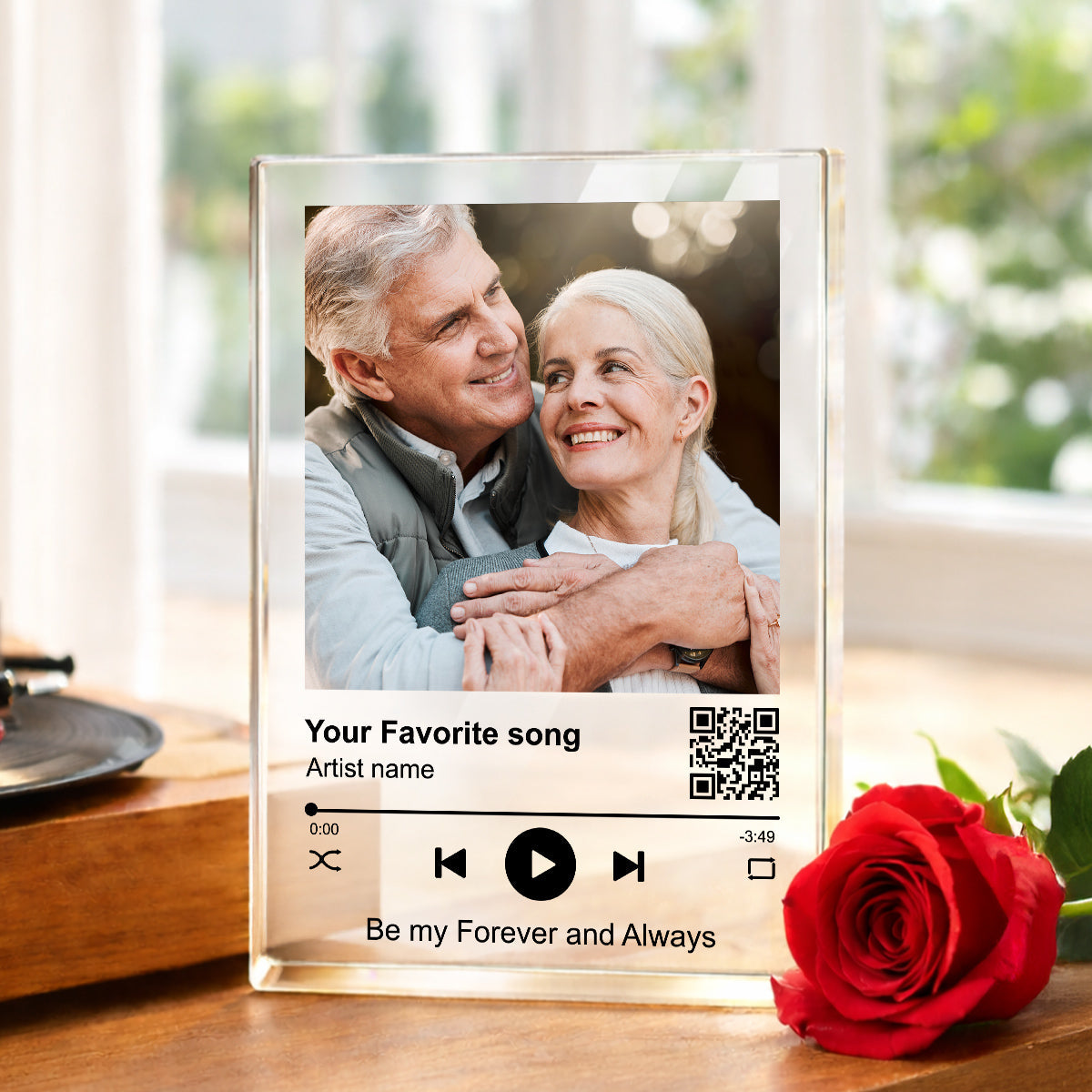 Custom Your Favorite Song - Personalized Acrylic Block Plaque -Sentimental Valentine's Day Gift for her, for him