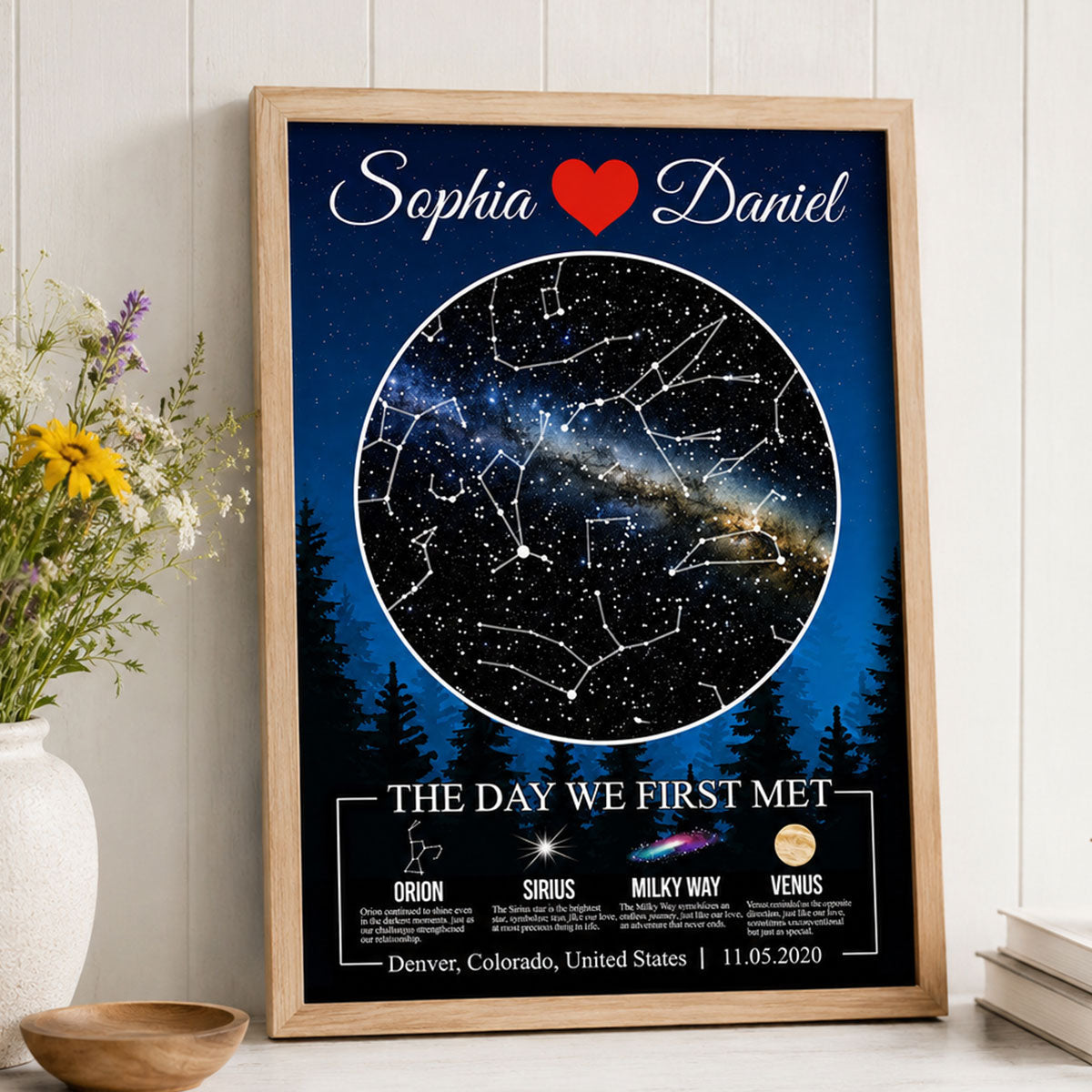 Trending Star Map By Date Couple - Personalized Poster - Anniversary Gift, Gift For Him, Her