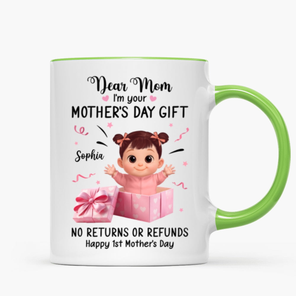 Dear Mom I Am Your Gift - Personalized Mug - Heartflet Gift For Mom