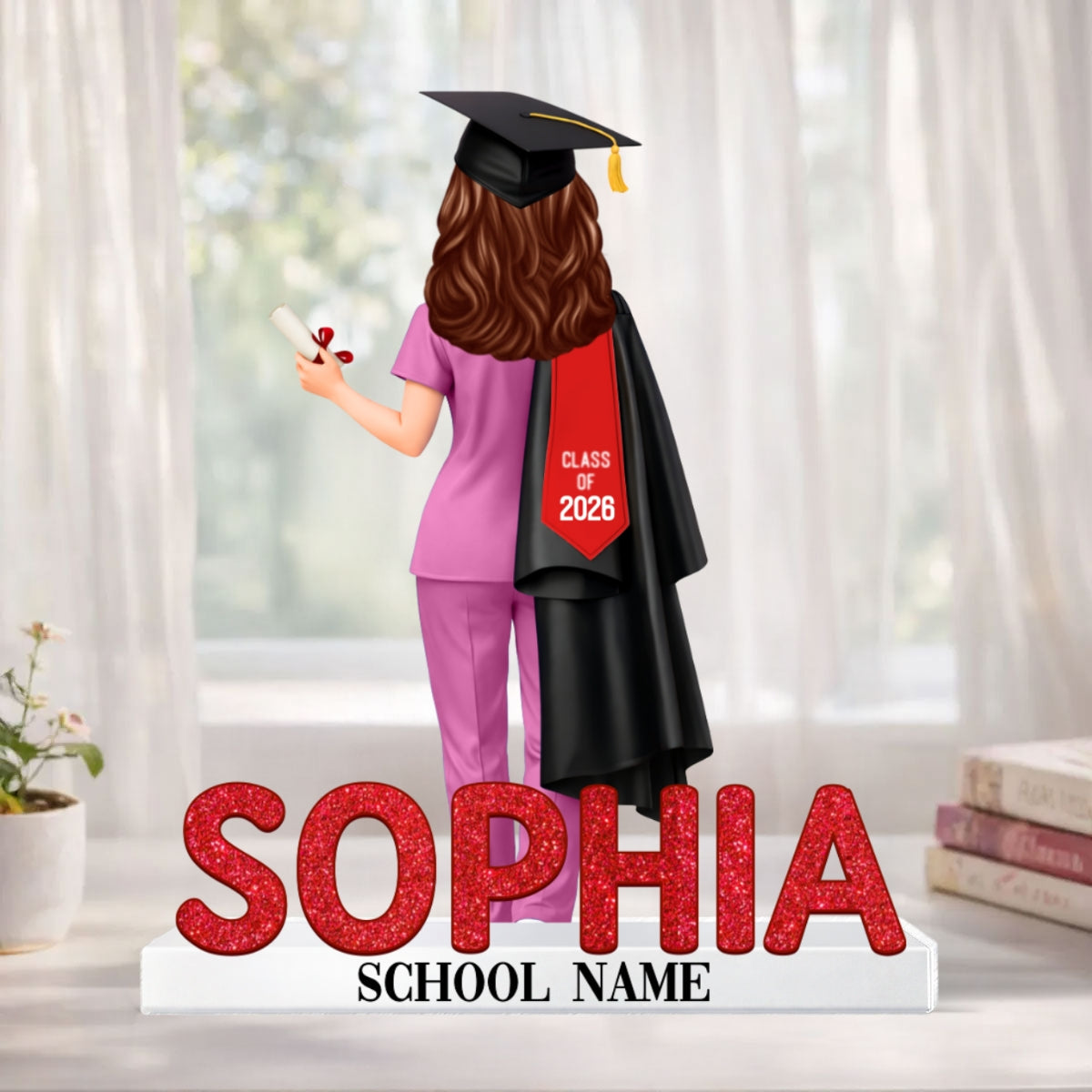 Nurse Graduation Class Of 2026 - Personalized Acrylic Block Plaque - Graduation Gift For Seniors, Daughter, Son, Grandkids