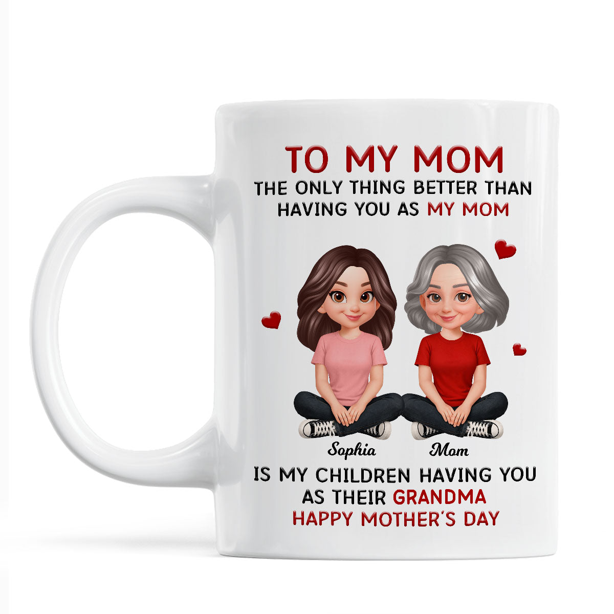 To My Mom The Only Thing Better Than Having You As Mom - Personalized Mug - Mother's Day Gift For Mom