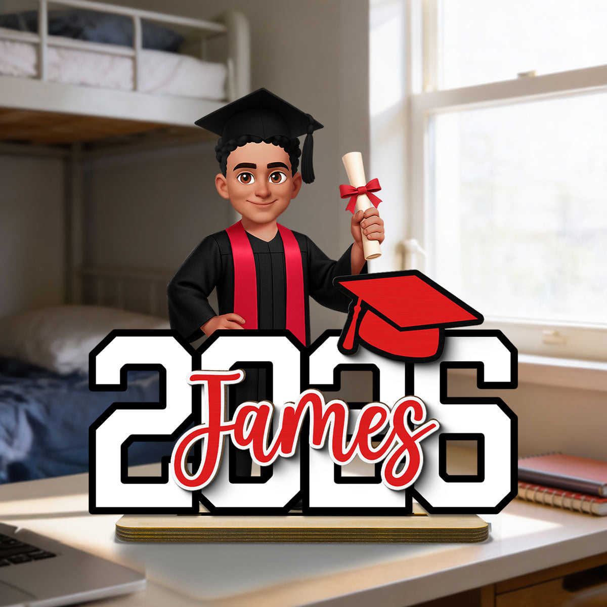 Congrats Class Of Graduation Senior - Personalized 2-Layered Wooden Plaque - Gift For Graduation Day, Graduation Gift, Keepsake