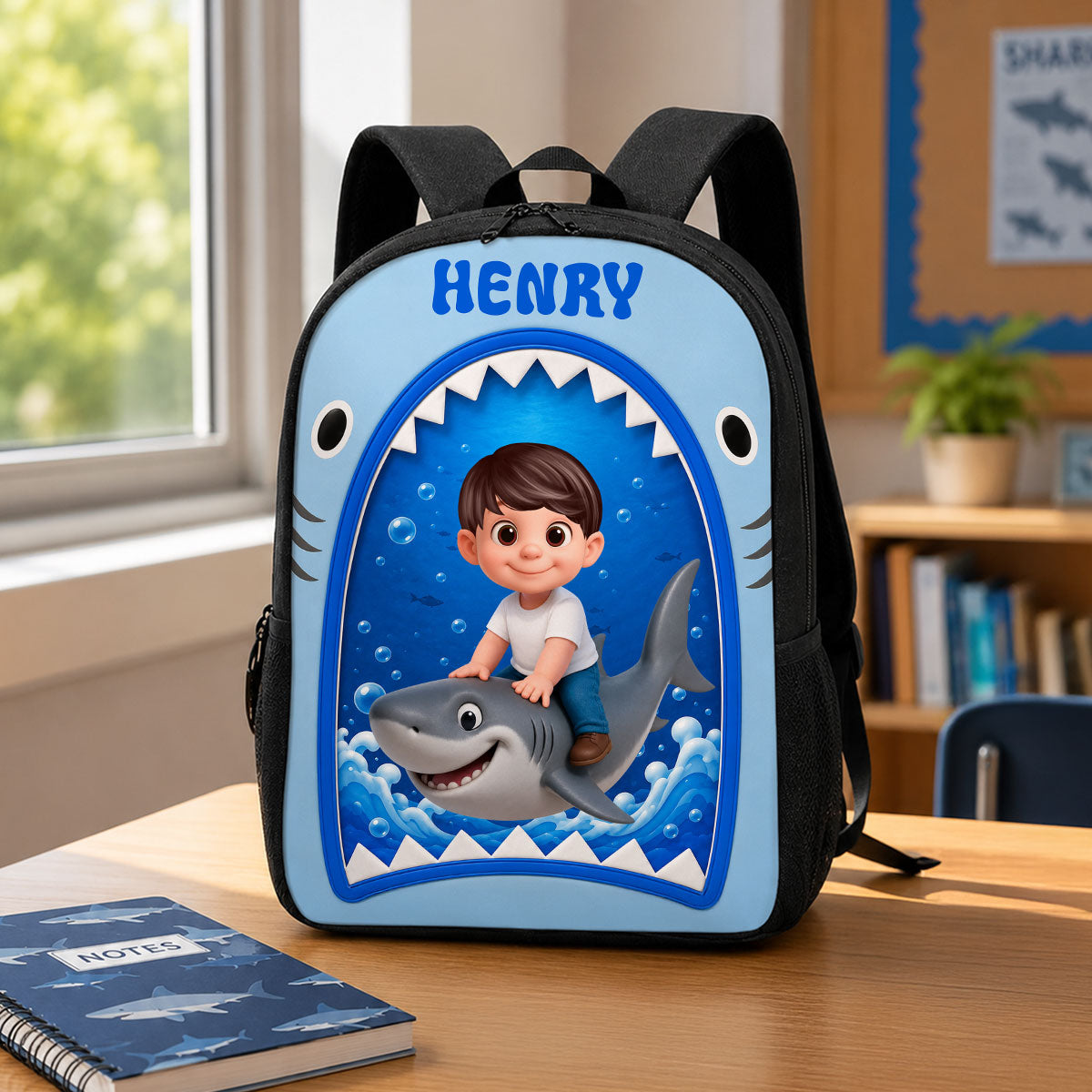 Baby Shark For Boys Girls - Personalized Backpack - Back to School Backpack for Kids