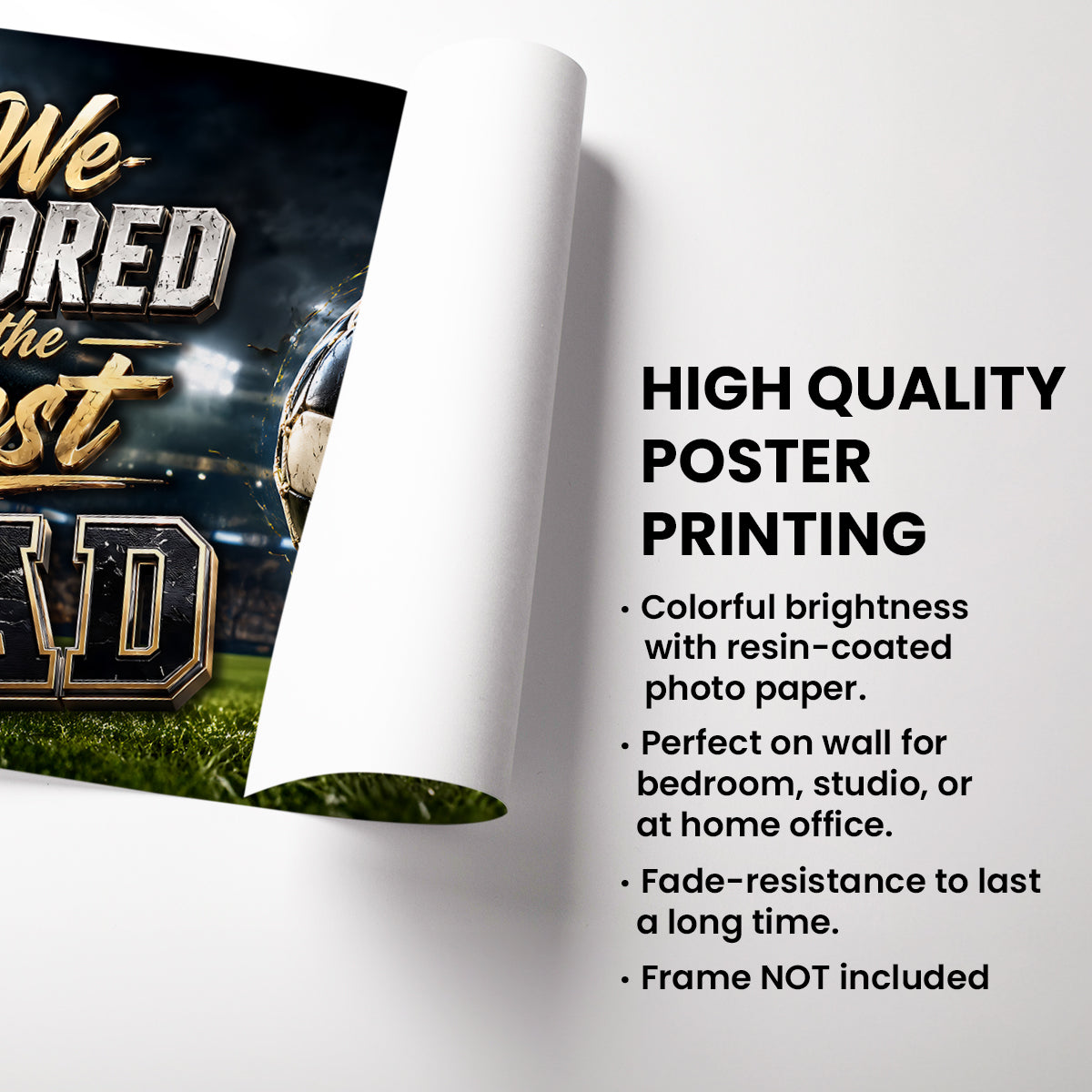 We Scored The Best Dad Soccer - Personalized Poster - Father's Day Gift For Soccer Dad, Husband