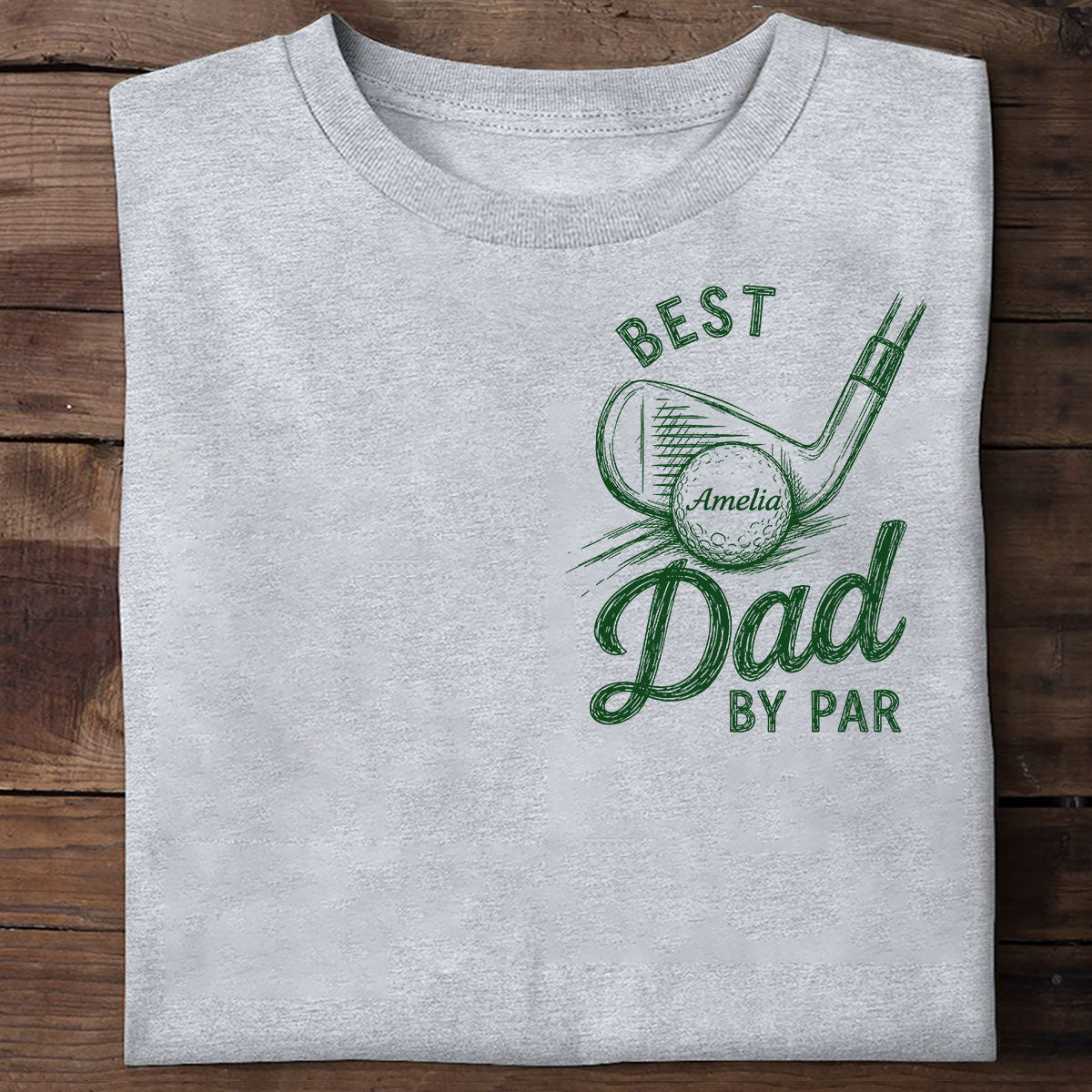Best Dad By Par Golf Lover - Personalized Shirt - Father's Day Gift for Dad, Husband