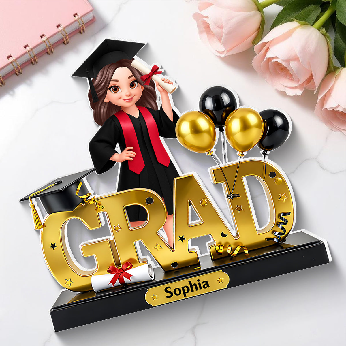 Grad Senior Class of 2026, 2027 - Personalized Acrylic Block Plaque - Heartfelt Gift for Daughter, Son, Grandkids