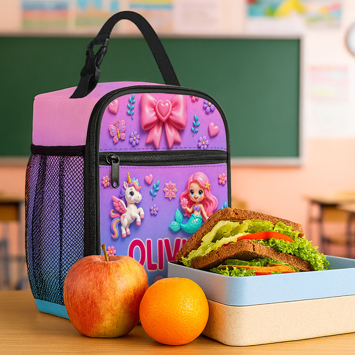 On-trend Animal Design for Boys Girls - Personalized Insulated Kid Lunch Bag - Back to School Gift for Kids