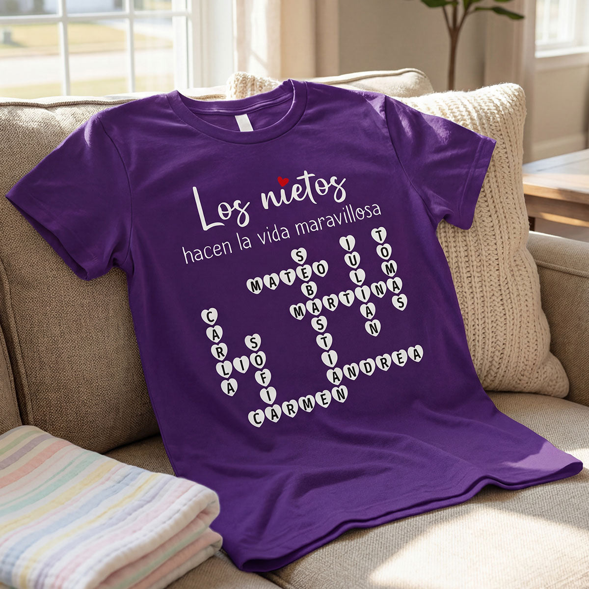 The Greatest Gift You Ever Know Crossword Puzzle Art - Personalized Shirt - Spanish Ver
