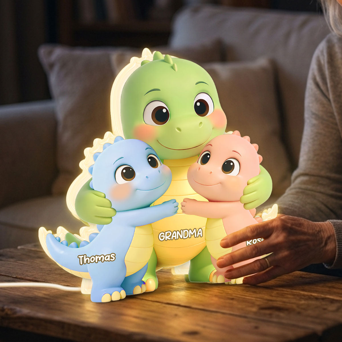 Grandmasaurus Like Normal Grandma But More Awesome - Personalized Light Box - Mother's Day Gift For Grandma
