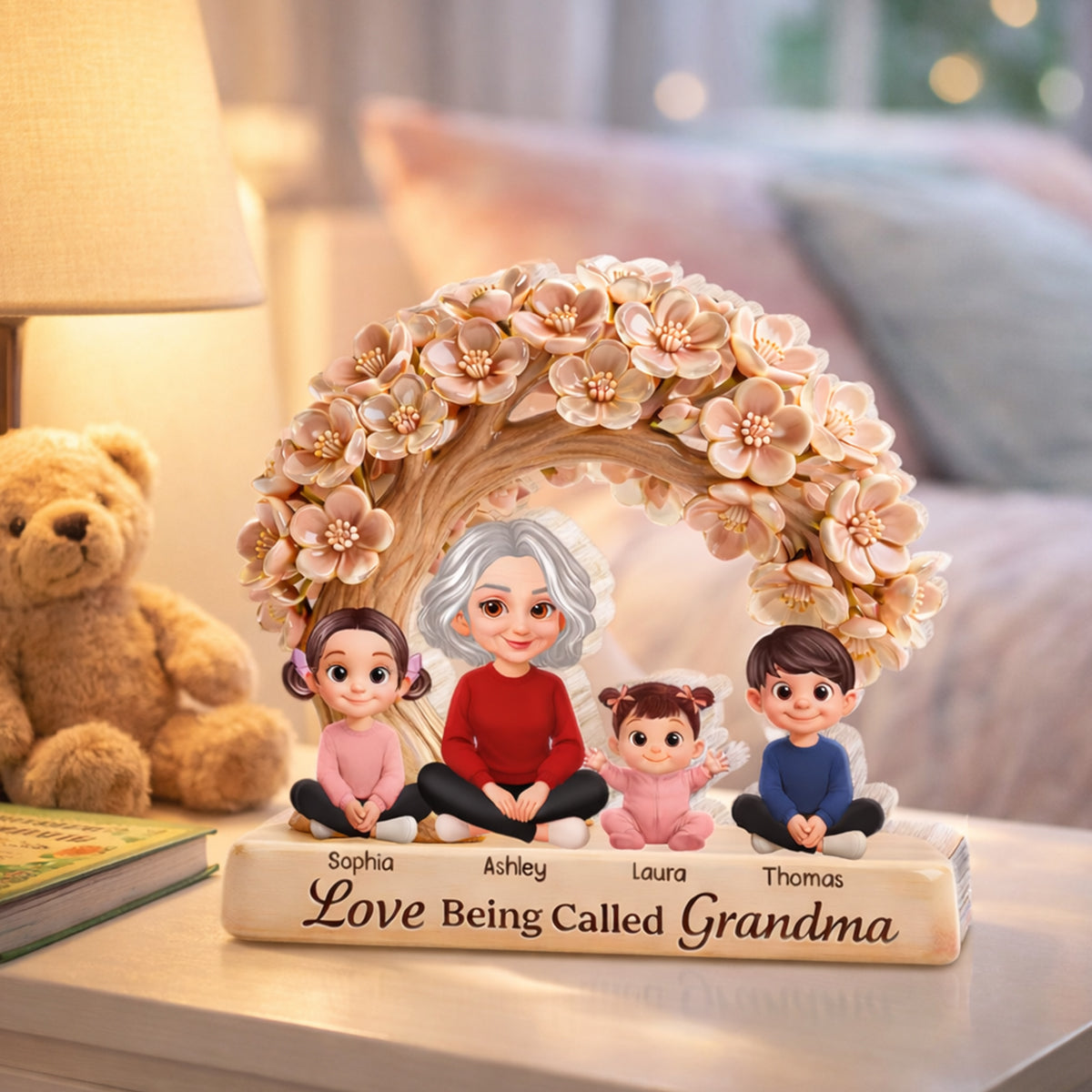 Love Being Called Grandma - Personalized Acrylic Block Plaque - Mother's Day Gift for Grandma, Mom, Wife