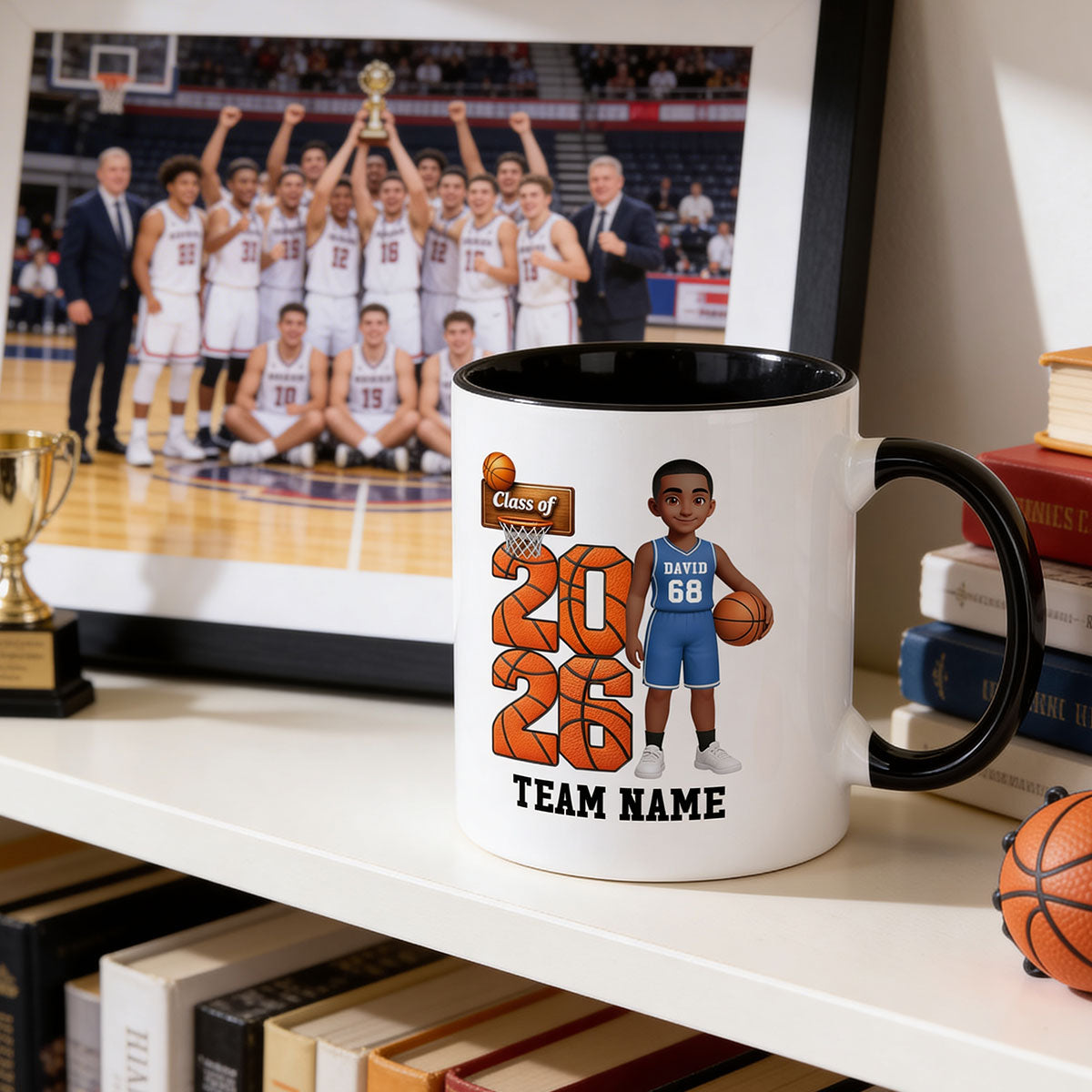 Basketball Senior Class Of 2026 2027 - Personalized Mug - Graduation Keepsake For Son, Daughter