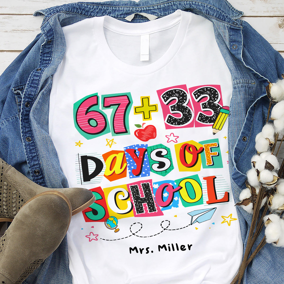 One Hundred Days Later 100 Days Of School Celebration - Personalized Shirt