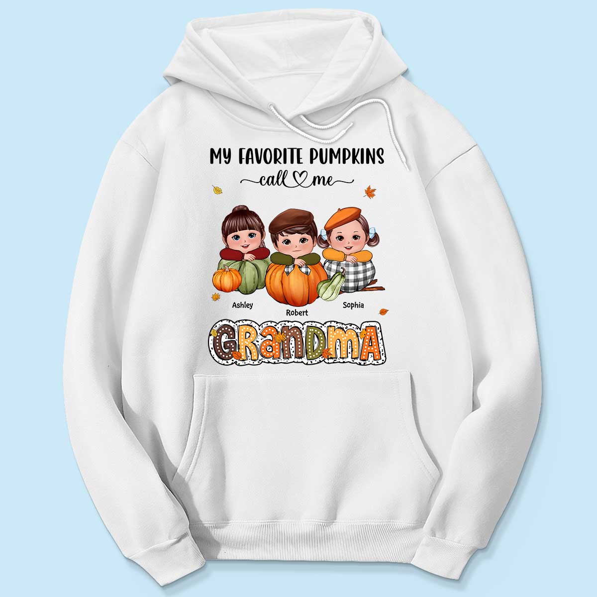 My Favorite Pumpkins Call Me Grandma Fall Season Personalized Shirt