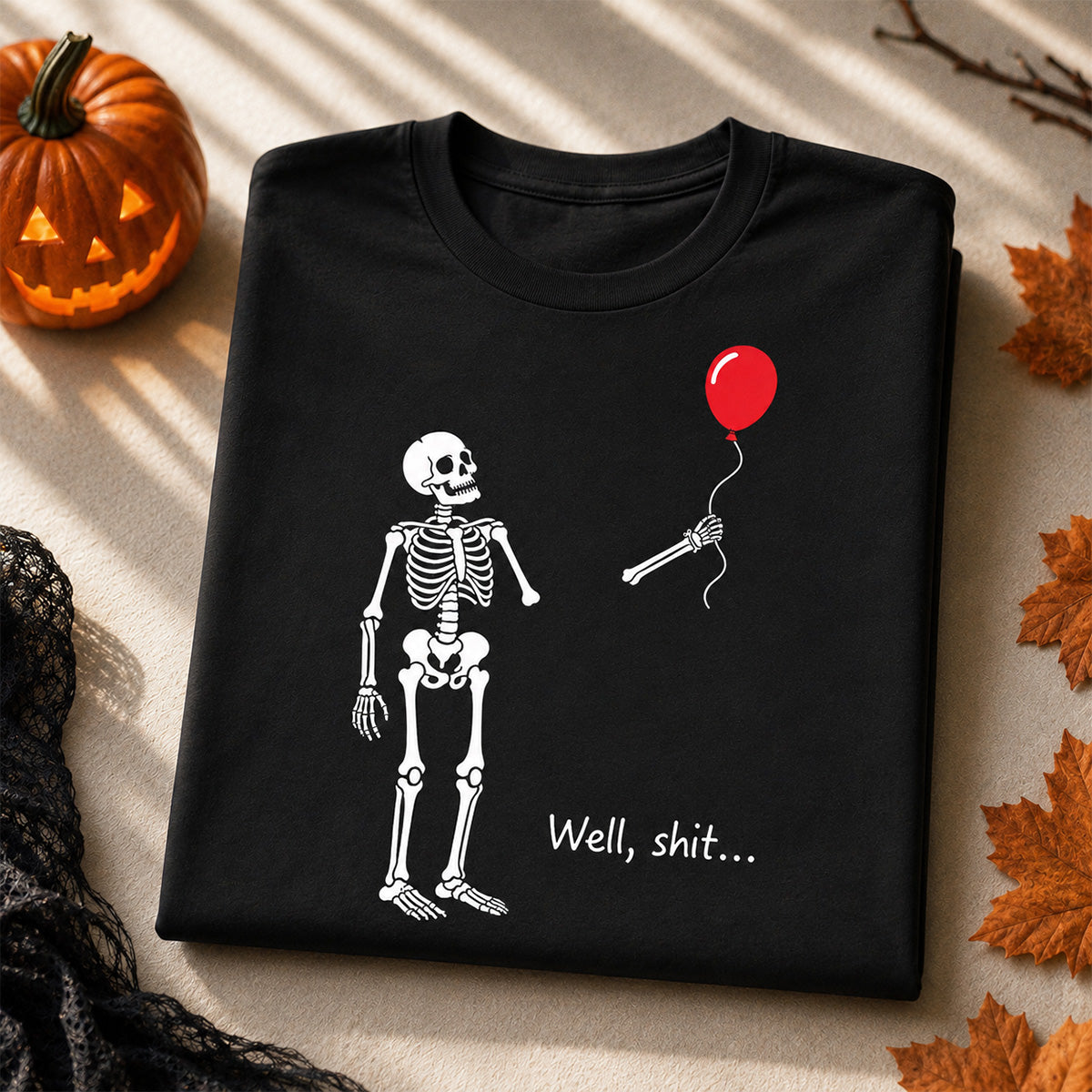 Trendy Funny Skeleton Shirt - Halloween Costume