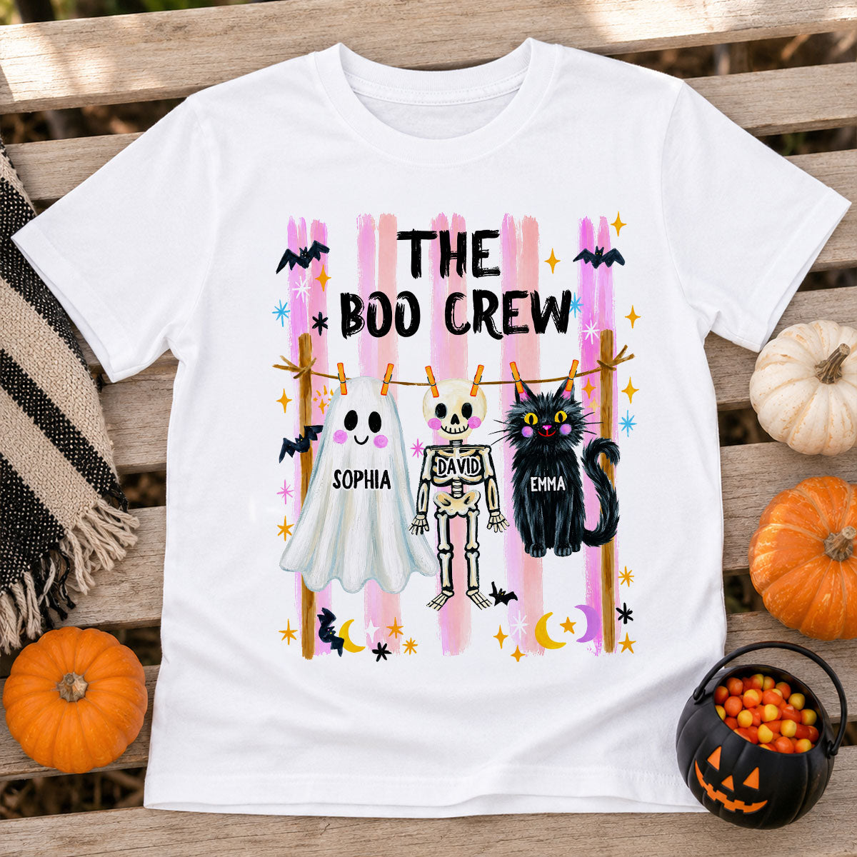 Our Boo Crew Family Halloween - Personalized Shirt - Family Matching Shirts