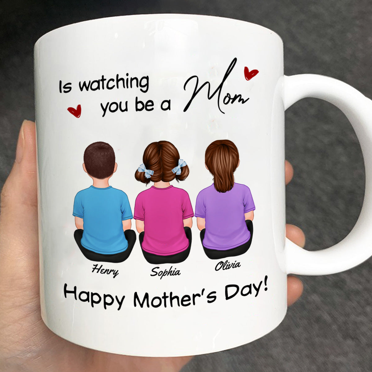From Mom Dad Watching You Be A Mom - Personalized Mug - Mother's Day Gift For Daughter