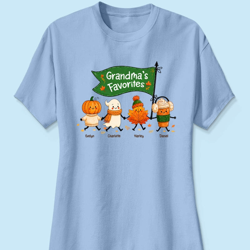 On-trend Fall Season Funny Kids - Personalized Shirt - Gift For Grandmas, Moms