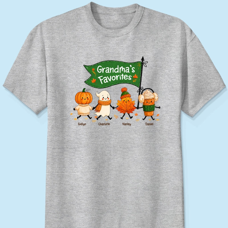 On-trend Fall Season Funny Kids - Personalized Shirt - Gift For Grandmas, Moms