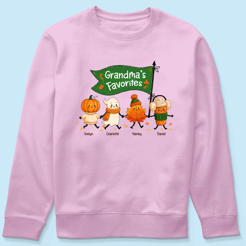 On-trend Fall Season Funny Kids - Personalized Shirt - Gift For Grandmas, Moms