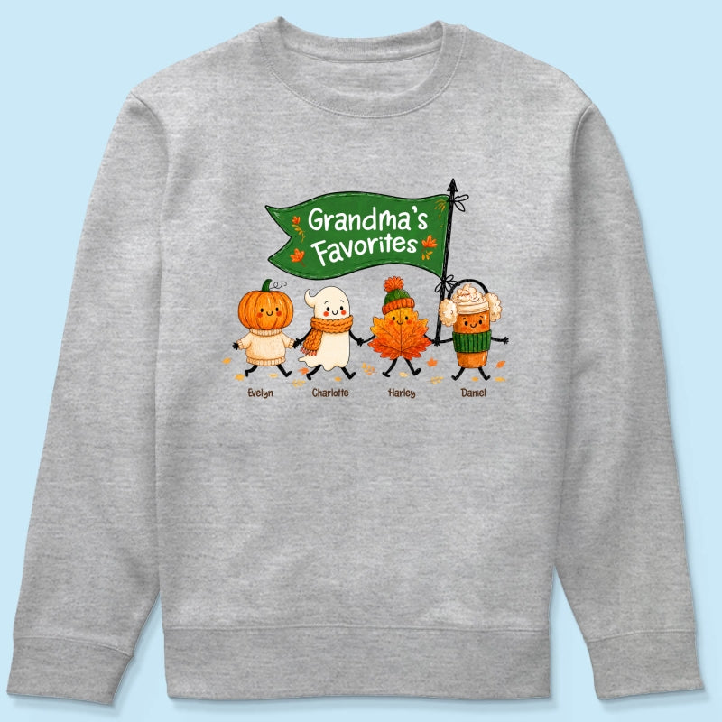 On-trend Fall Season Funny Kids - Personalized Shirt - Gift For Grandmas, Moms