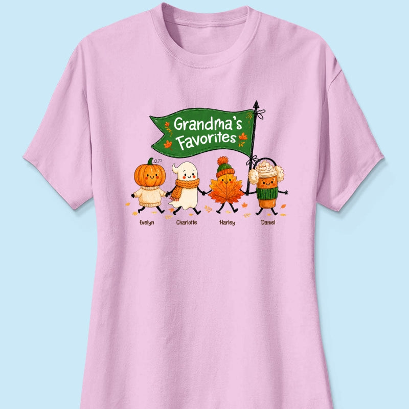 On-trend Fall Season Funny Kids - Personalized Shirt - Gift For Grandmas, Moms