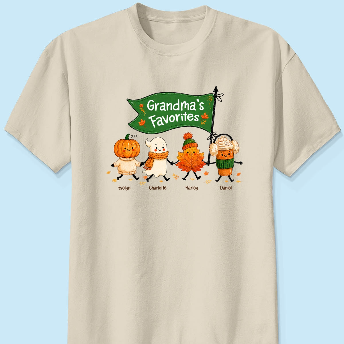 On-trend Fall Season Funny Kids - Personalized Shirt - Gift For Grandmas, Moms