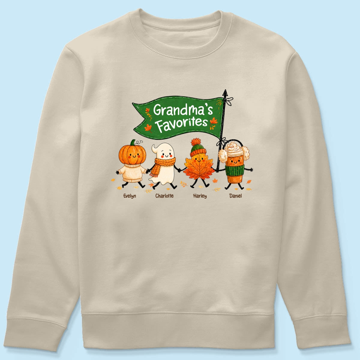 On-trend Fall Season Funny Kids - Personalized Shirt - Gift For Grandmas, Moms