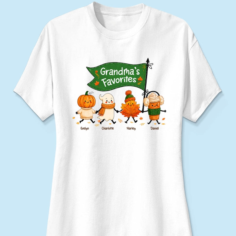 On-trend Fall Season Funny Kids - Personalized Shirt - Gift For Grandmas, Moms