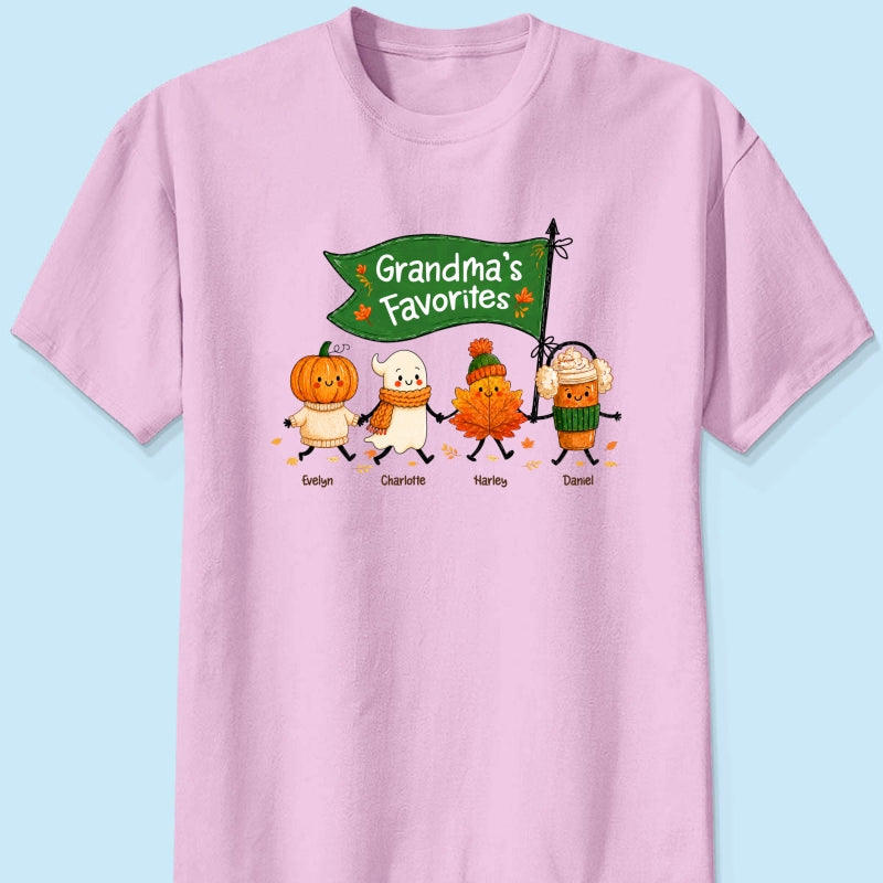 On-trend Fall Season Funny Kids - Personalized Shirt - Gift For Grandmas, Moms