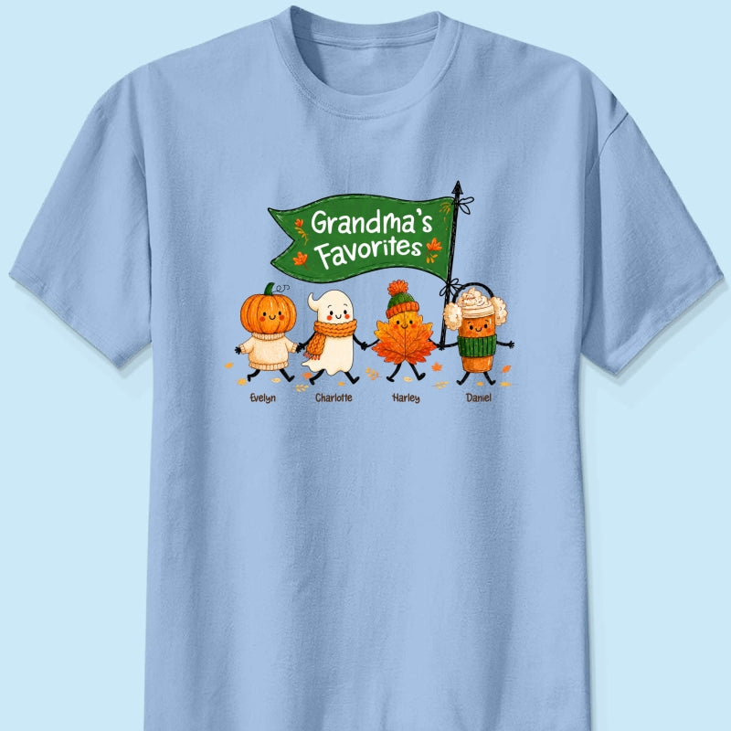 On-trend Fall Season Funny Kids - Personalized Shirt - Gift For Grandmas, Moms