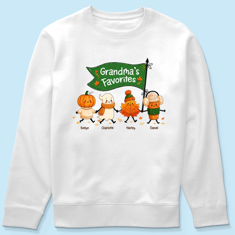 On-trend Fall Season Funny Kids - Personalized Shirt - Gift For Grandmas, Moms
