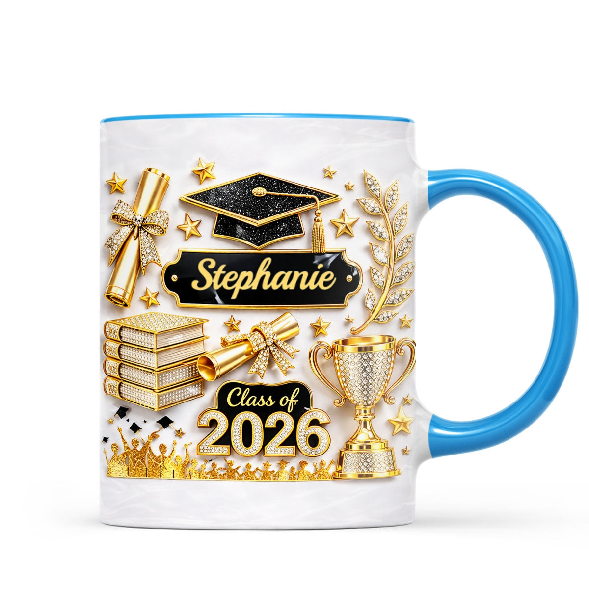 Class Of Graduation - Personalized Mug - Graduation Gift, Keepsake For Daughter, Granddaughter